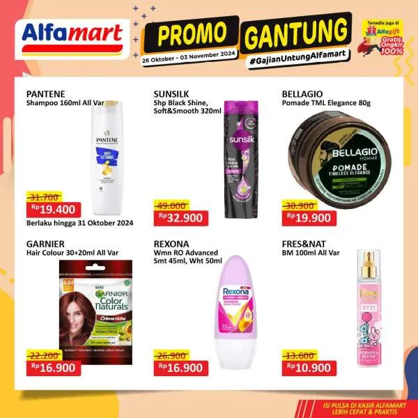 Promo Alfamart Gantung Periode 28 Oktober-3 November 2024