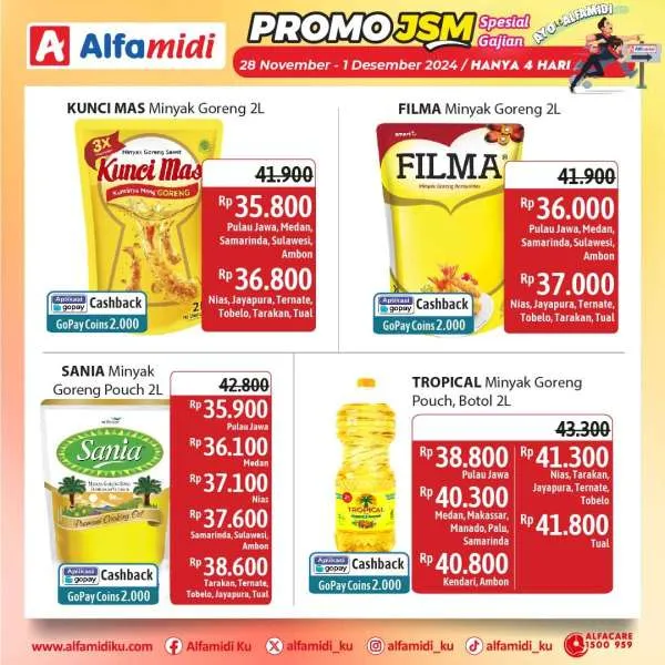 Promo JSM Alfamidi Spesial Gajian Periode 28 November-1 Desember 2024