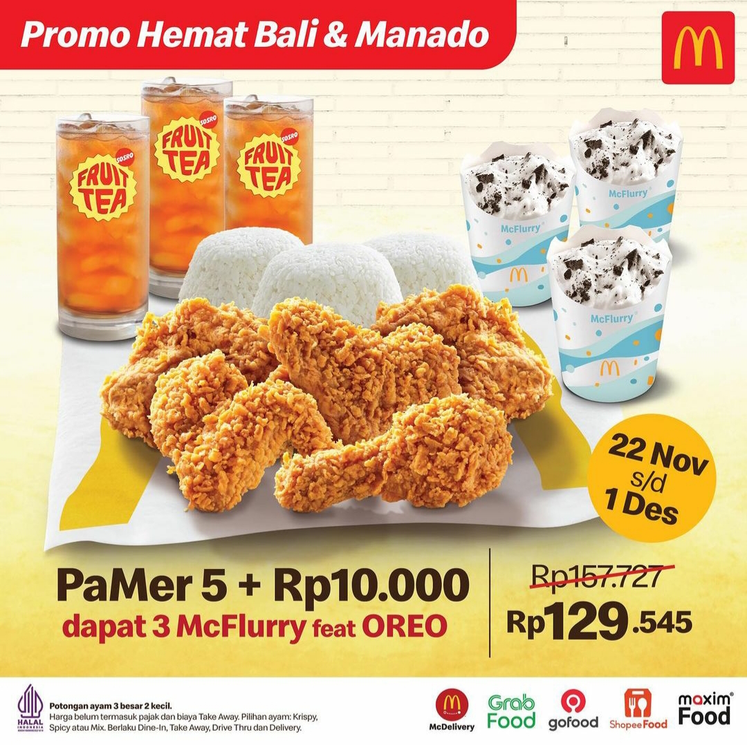 Promo McD Bali Manado