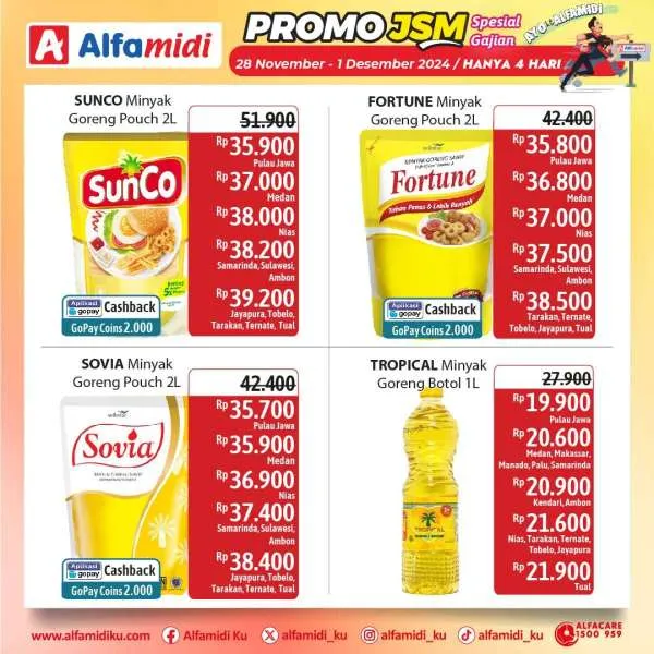 Promo JSM Alfamidi Spesial Gajian Periode 28 November-1 Desember 2024