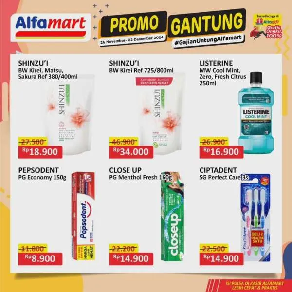 Promo Alfamart Gantung Periode 26 November-2 Desember 2024