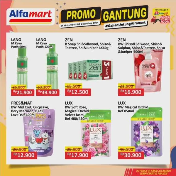 Promo Alfamart Gantung Periode 26 November-2 Desember 2024