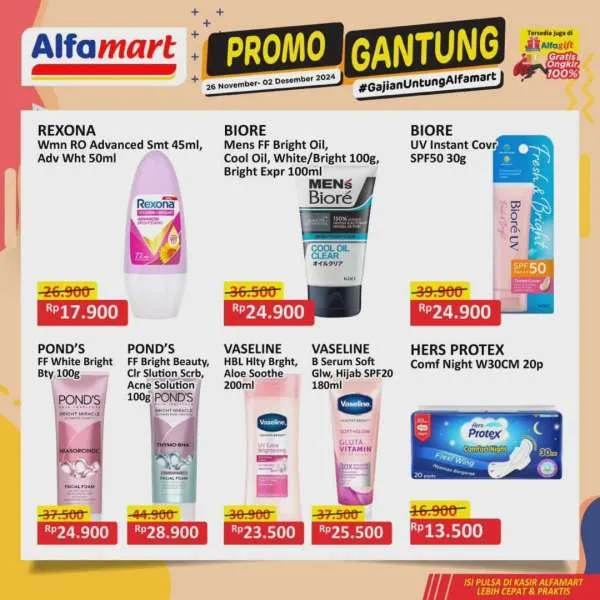 Promo Alfamart Gantung Periode 26 November-2 Desember 2024