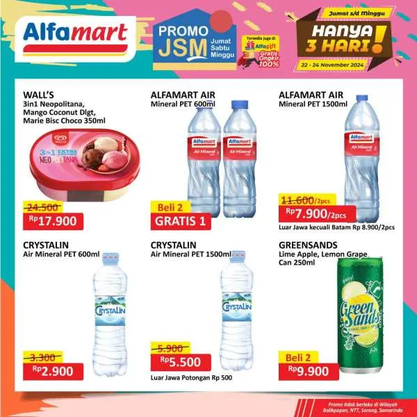 Promo JSM Alfamart Periode 22-24 November 2024