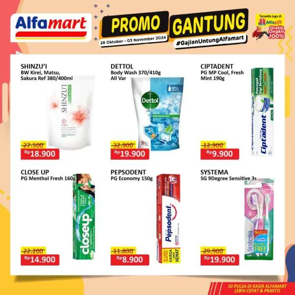 Promo Alfamart Gantung Periode 28 Oktober-3 November 2024