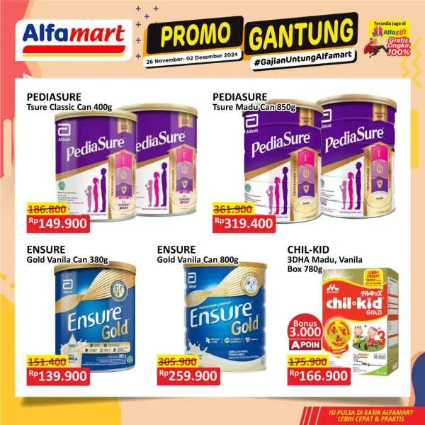 Promo Alfamart Gantung Periode 26 November-2 Desember 2024