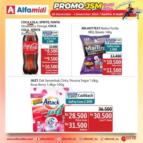 Promo JSM Alfamidi Spesial Gajian Periode 28 November-1 Desember 2024