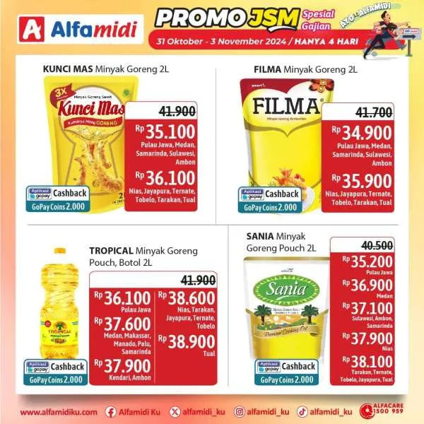 Promo JSM Alfamidi Spesial Gajian Periode 31 Oktober-3 November 2024