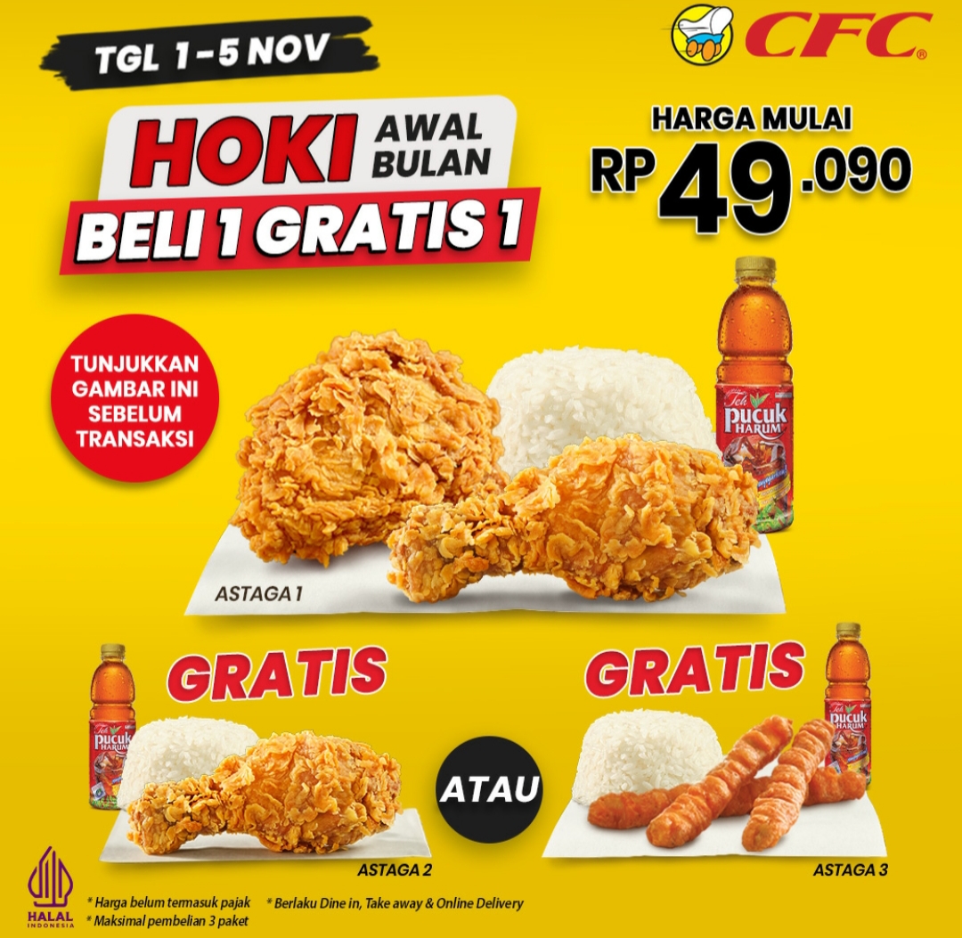 promo cfc hoki awal bulan