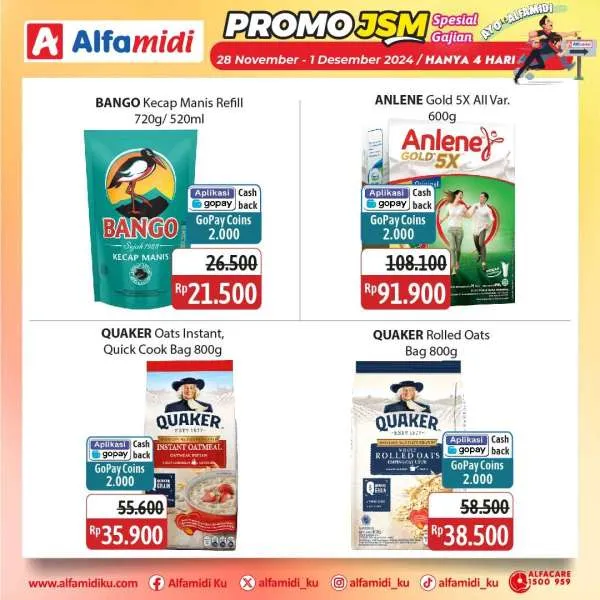 Promo JSM Alfamidi Spesial Gajian Periode 28 November-1 Desember 2024