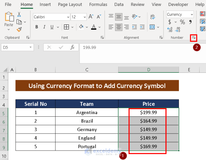 Cara menambahkan rp di excel