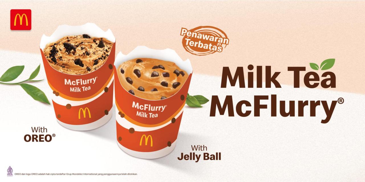 McFlurry Milk Tea menu baru McD