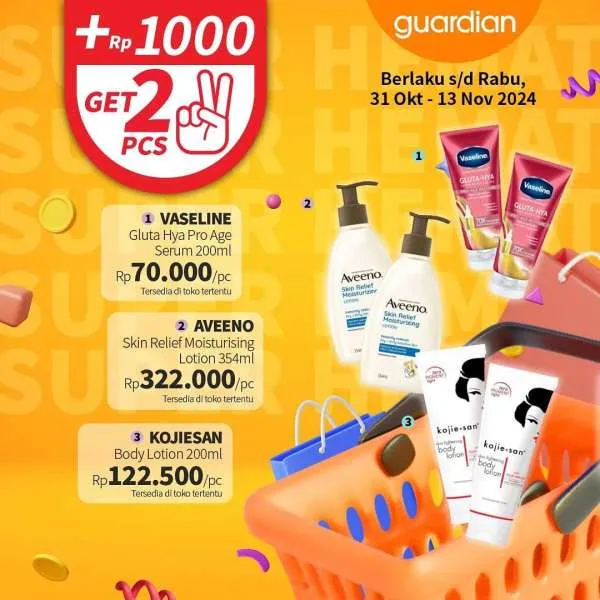 Promo Guardian Super Hemat Periode 31 Oktober-13 November 2024