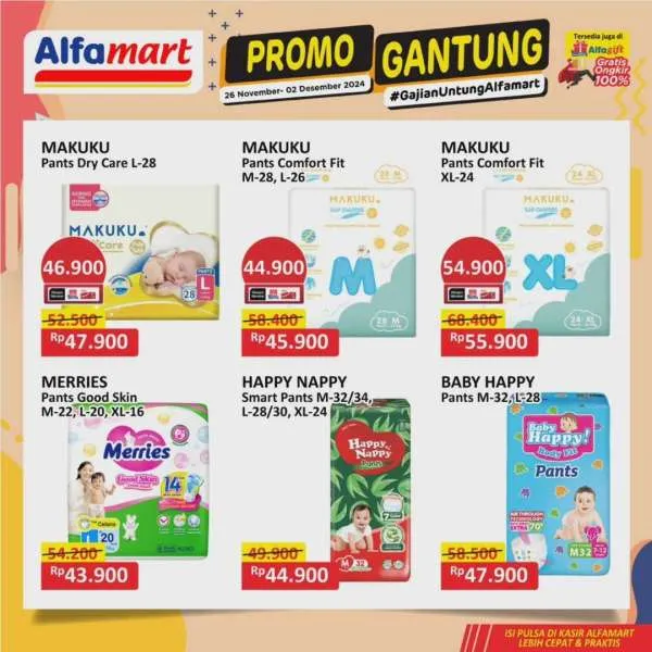 Promo Alfamart Gantung Periode 26 November-2 Desember 2024