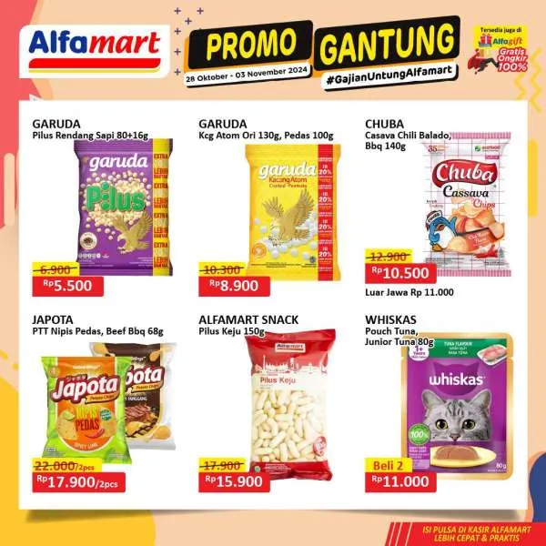 Promo Alfamart Gantung Periode 28 Oktober-3 November 2024