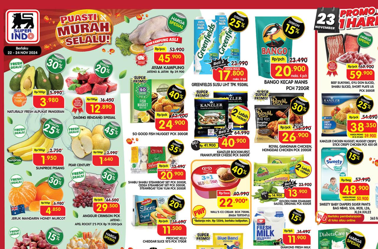 Promo JSM Superindo Weekend 22-24 November 2024