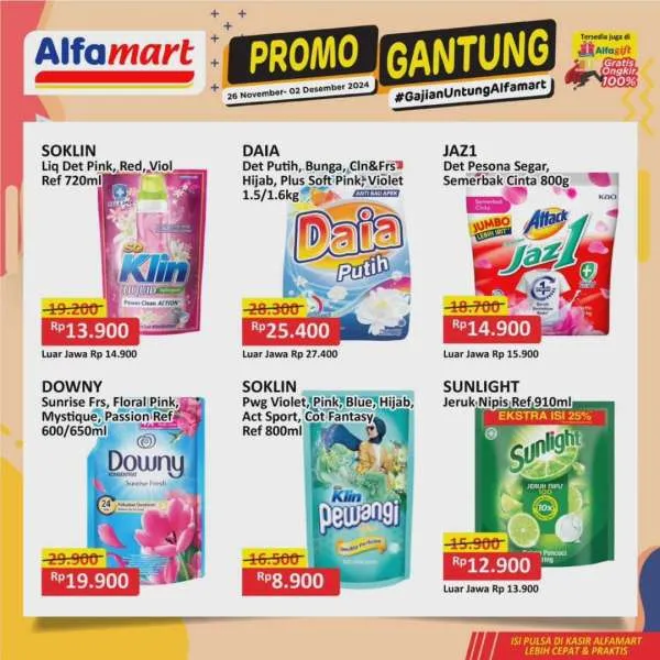 Promo Alfamart Gantung Periode 26 November-2 Desember 2024