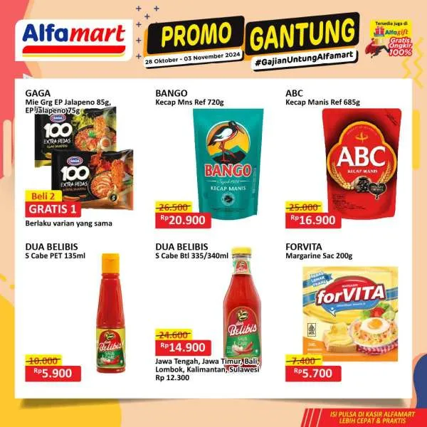 Promo Alfamart Gantung Periode 28 Oktober-3 November 2024