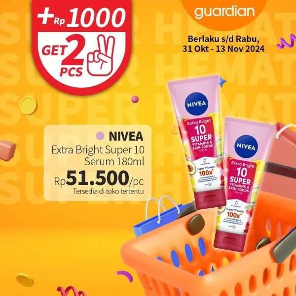 Promo Guardian Super Hemat Periode 31 Oktober-13 November 2024