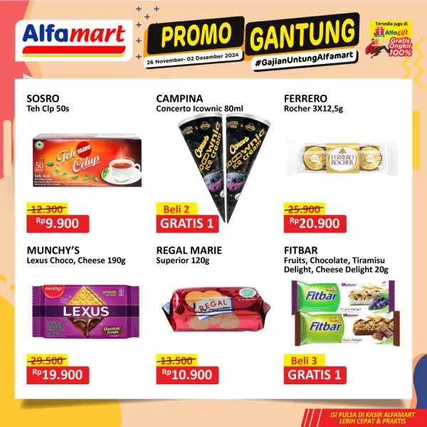 Promo Alfamart Gantung Periode 26 November-2 Desember 2024