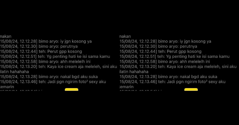 6. Hasrat mengirimkan foto-foto tak senonoh