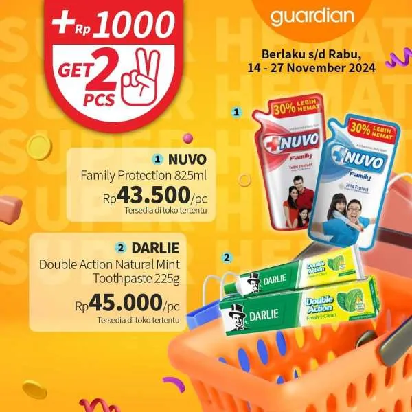 Promo Guardian Super Hemat Periode 14-27 November 2024