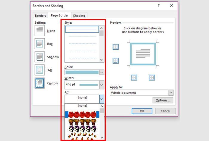 Cara menampilkan garis tepi di word