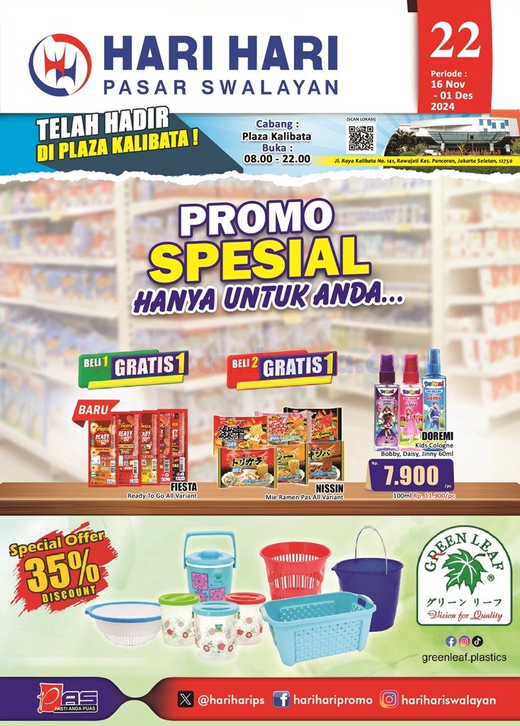 Katalog Promo Hari Hari Swalayan 16 - 30 November 2024