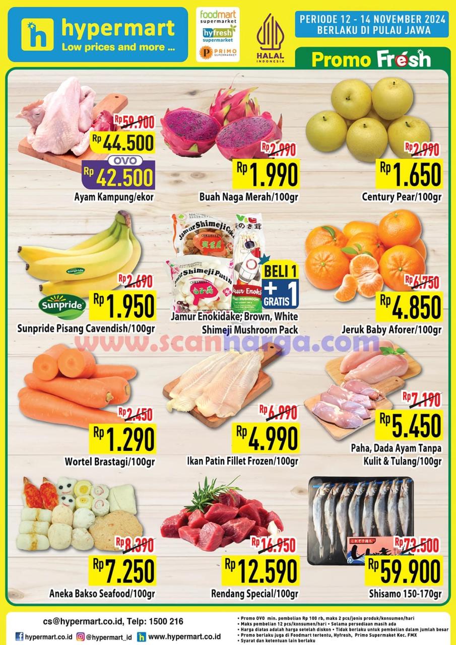 Katalog Promo Hypermart Weekday Terbaru 12 - 14 November 2024