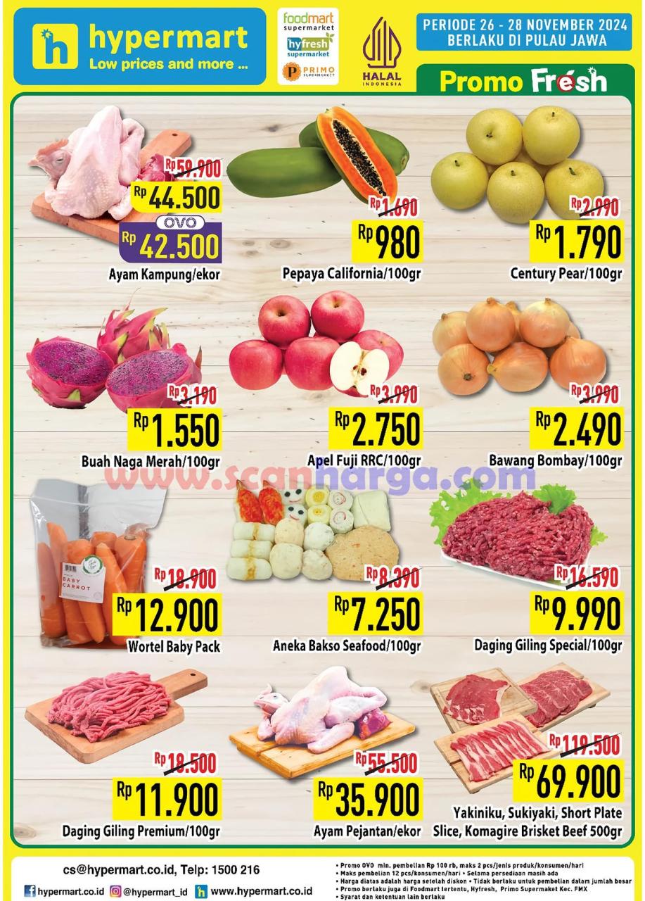 Katalog Promo Hypermart Weekday Terbaru 26 - 28 November 2024