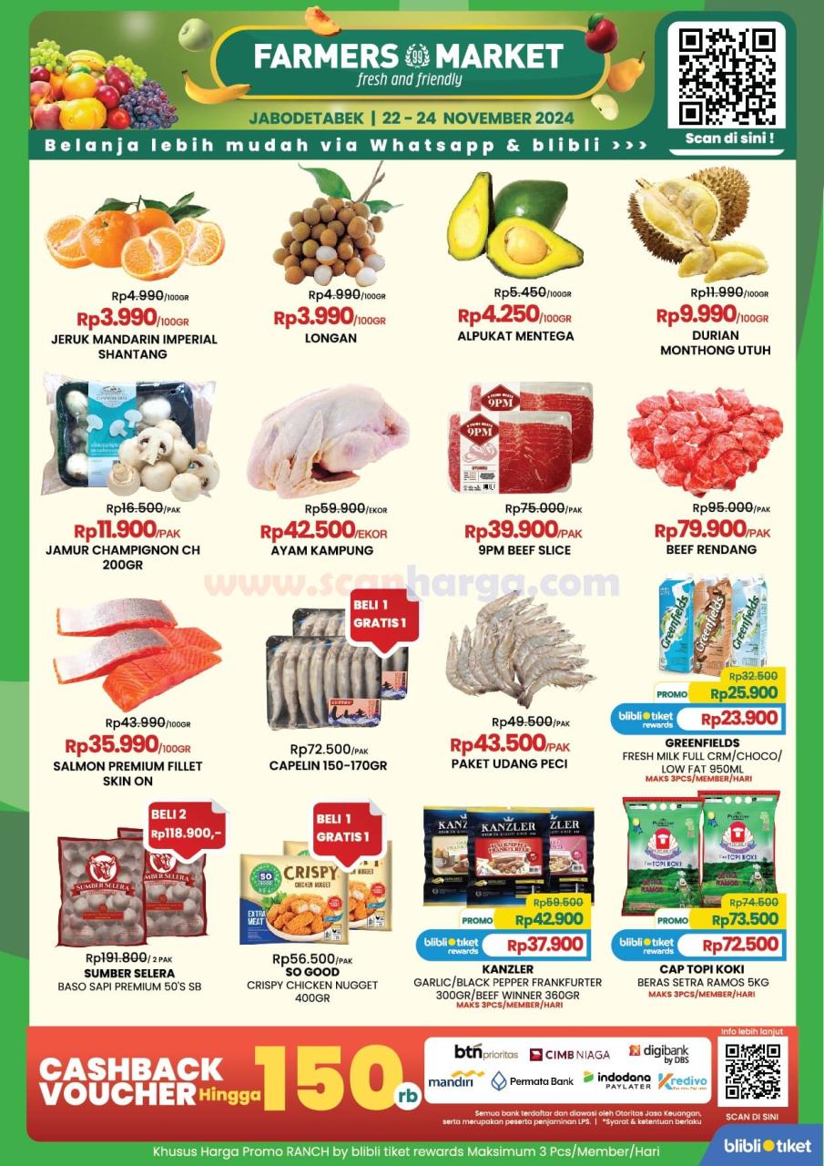 Katalog Promo JSM Farmers Market Weekend 22 - 24 November 2024 1