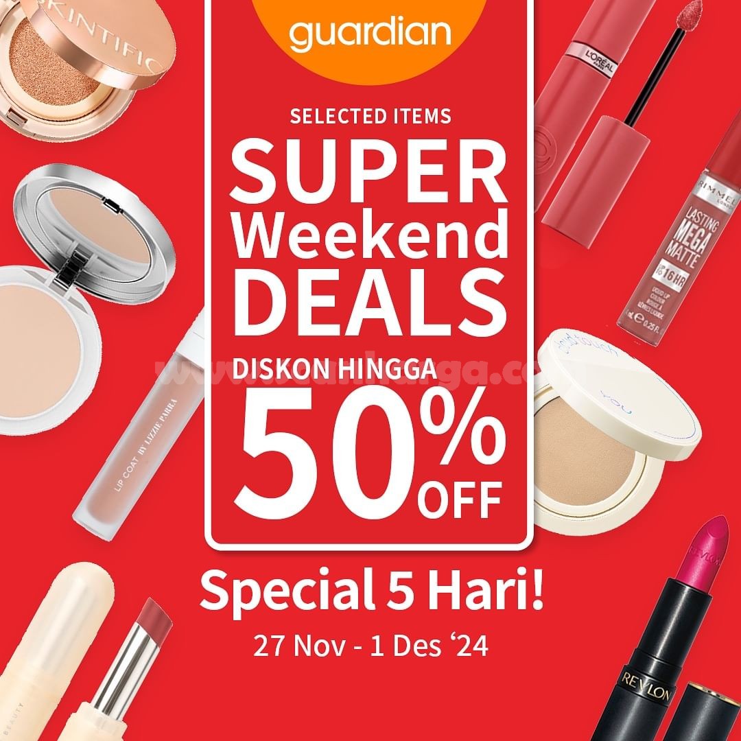 Katalog Promo JSM Guardian Super Weekend Deals 27 November - 1 Desember 2024