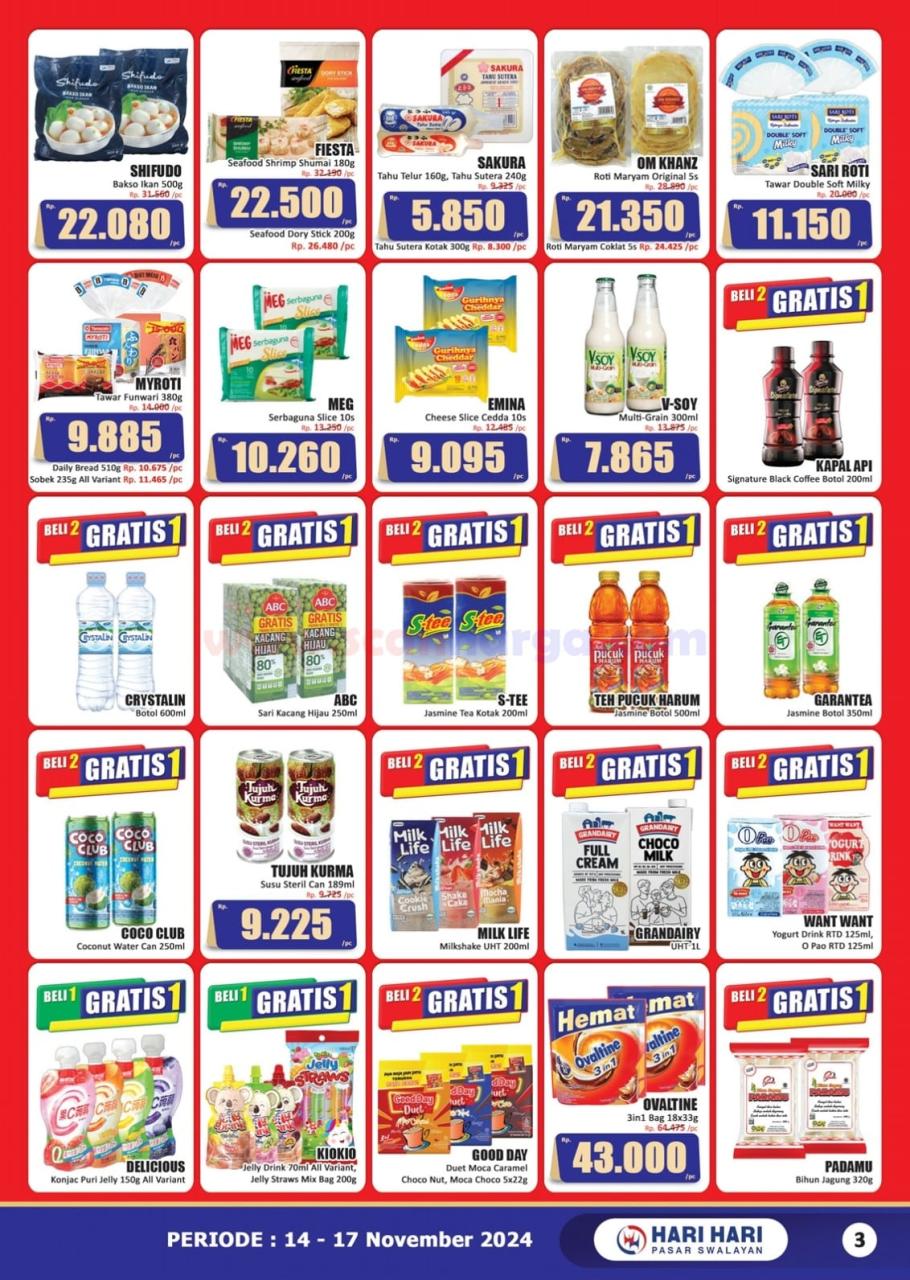 Katalog Promo JSM Hari Hari Swalayan 14 - 17 November 2024 3