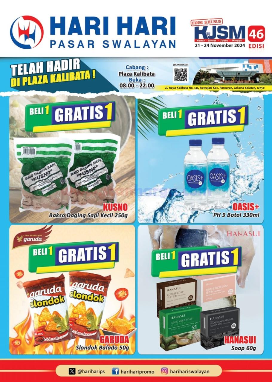 Katalog Promo JSM Hari Hari Swalayan 21 - 24 November 2024 1