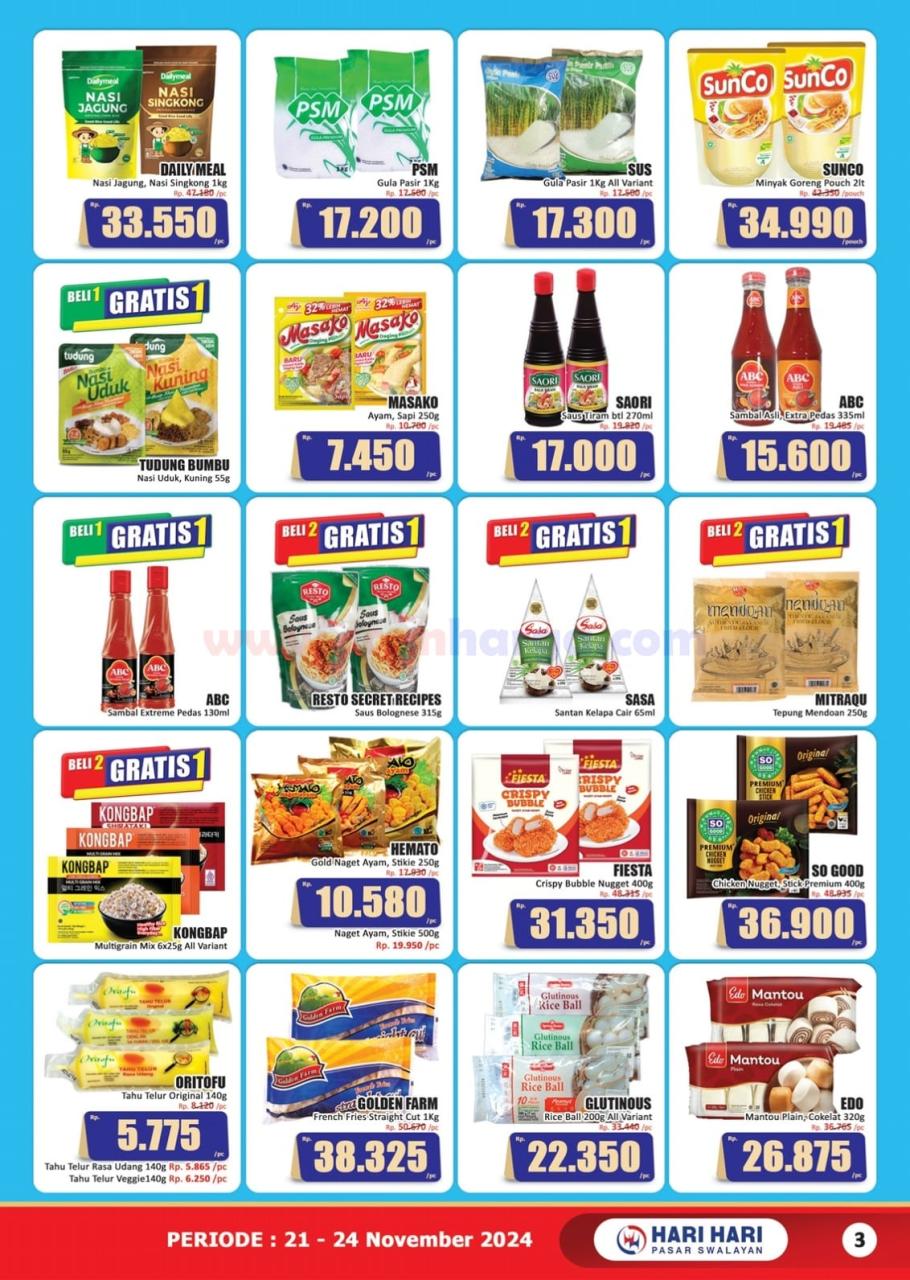 Katalog Promo JSM Hari Hari Swalayan 21 - 24 November 2024 3