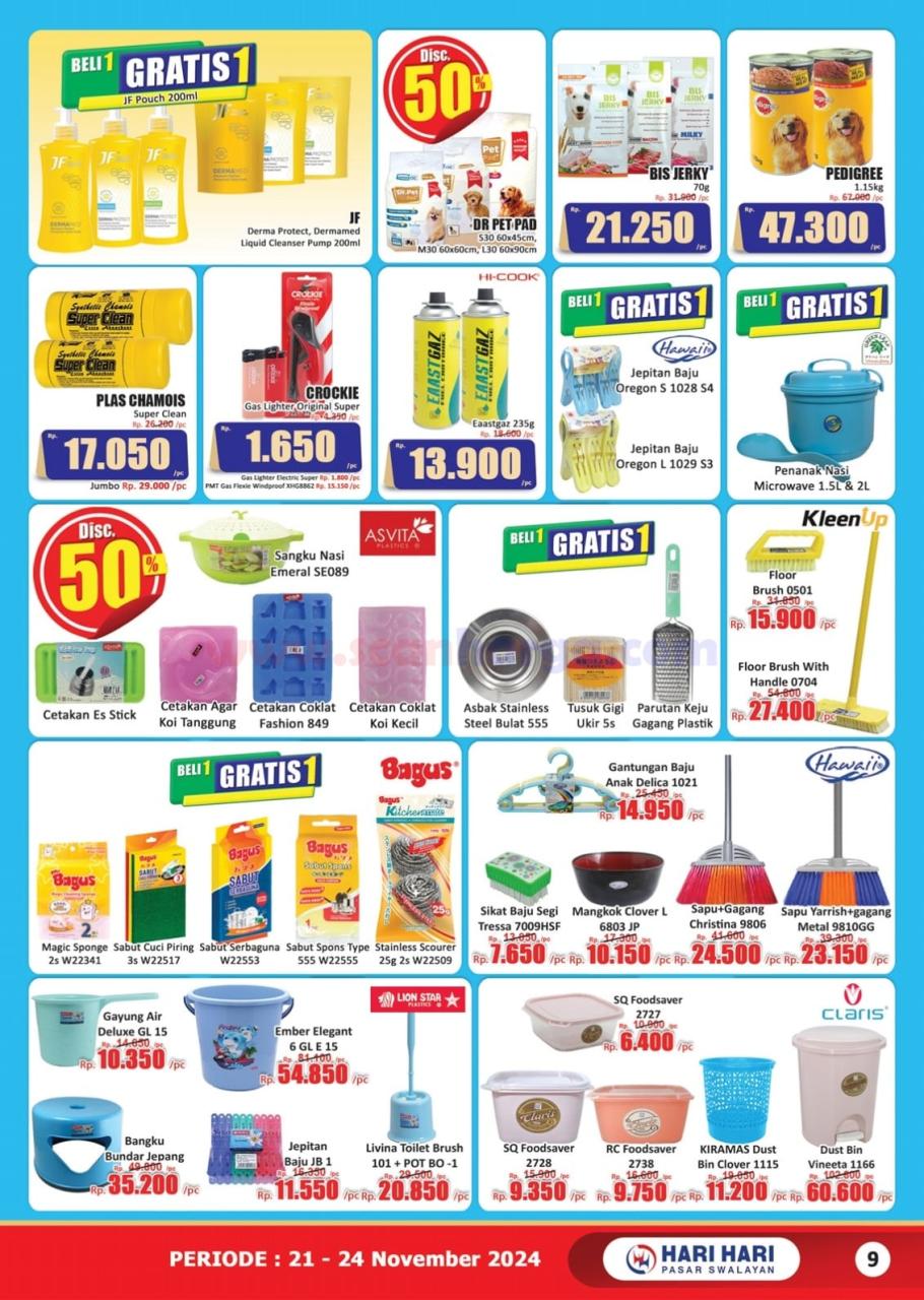 Katalog Promo JSM Hari Hari Swalayan 21 - 24 November 2024 9