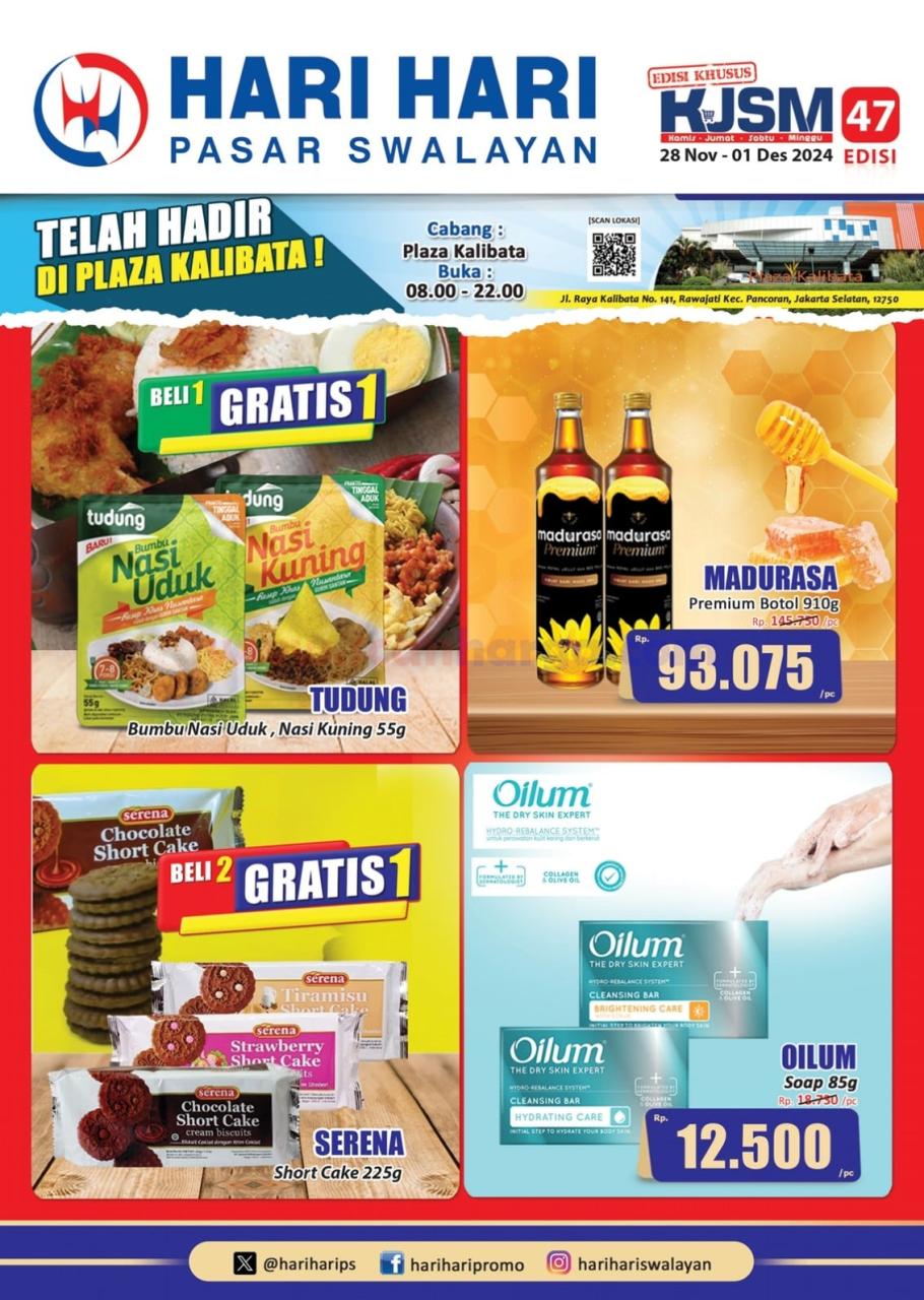 Katalog Promo JSM Hari Hari Swalayan 28 November - 1 Desember 2024 1