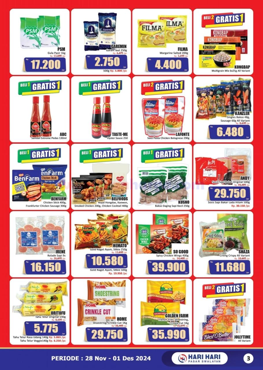 Katalog Promo JSM Hari Hari Swalayan 28 November - 1 Desember 2024 3