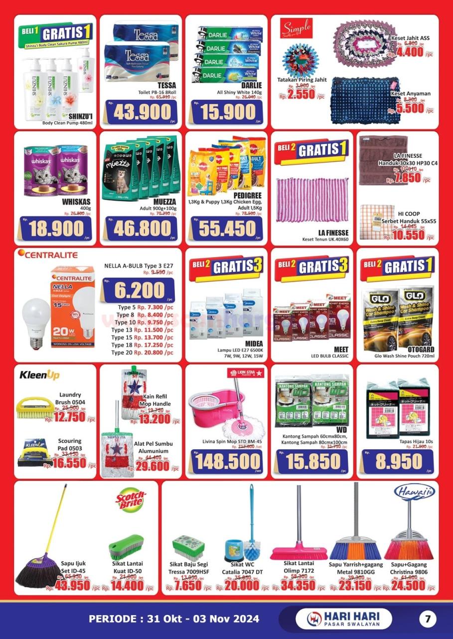 Katalog Promo JSM Hari Hari Swalayan 31 Oktober - 3 November 2024 7