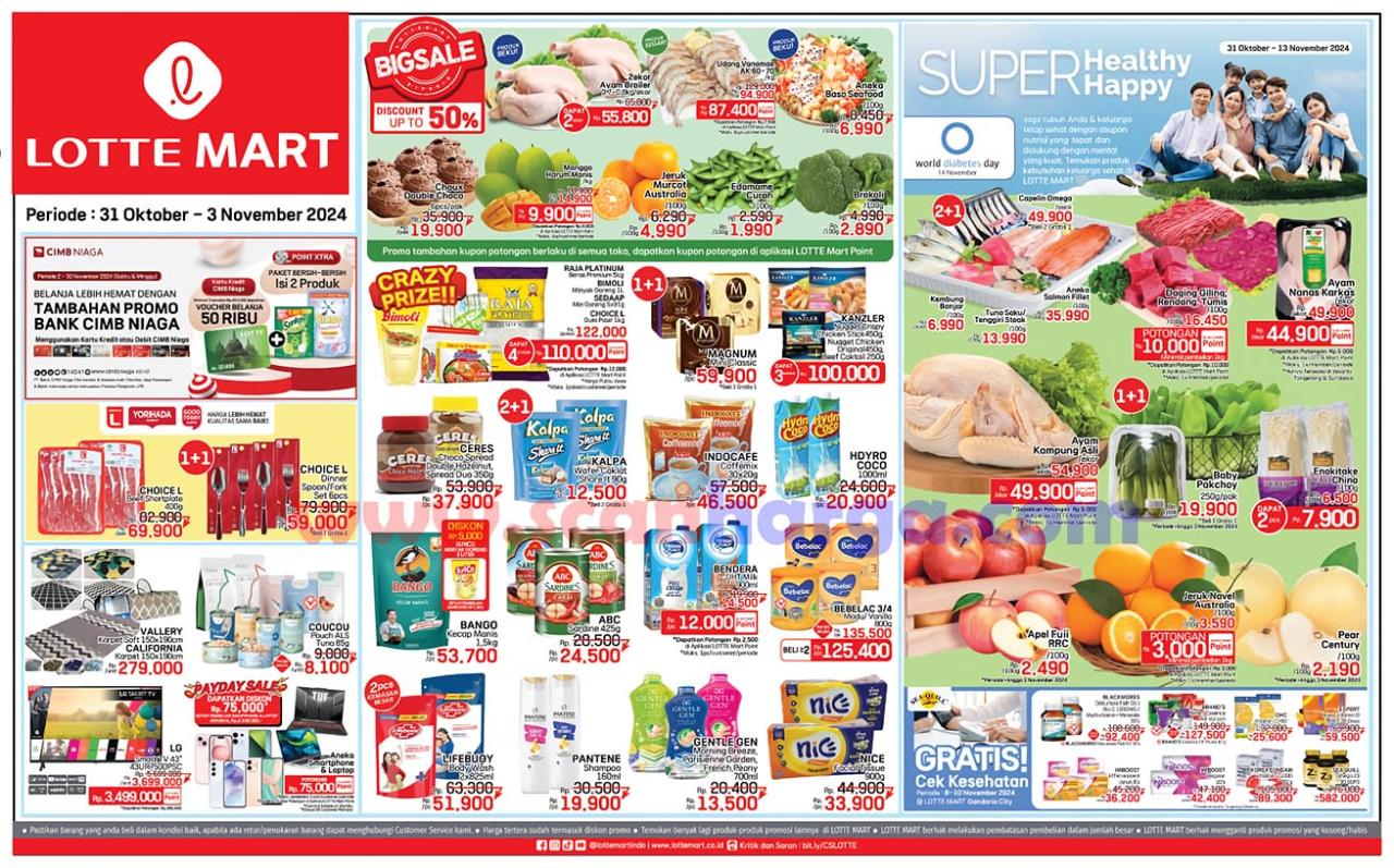 Katalog Promo JSM Lottemart Weekend Terbaru 31 Oktober - 3 November 2024