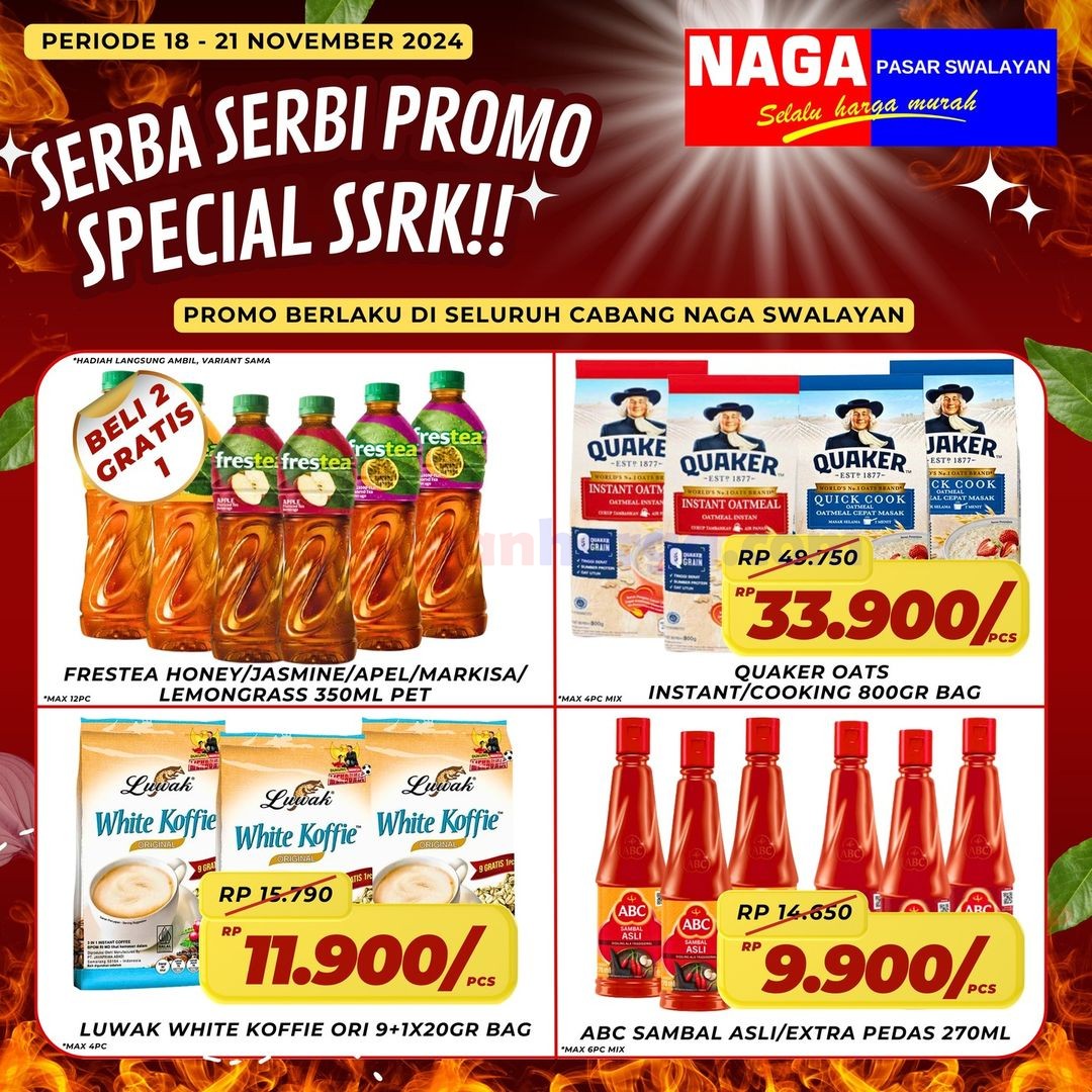 Katalog Promo Naga Swalayan Weekday 18 - 21 November 2024