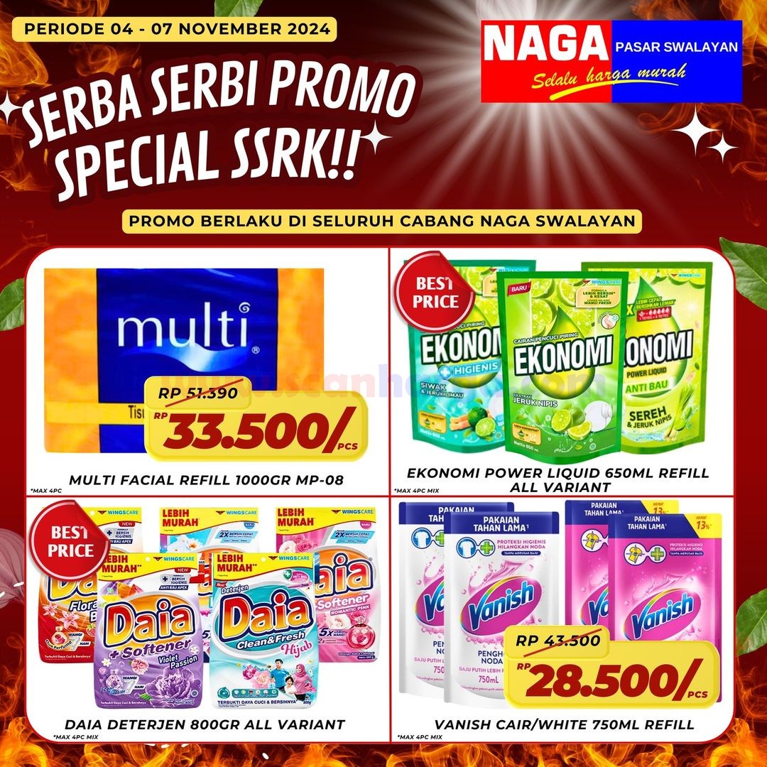 Katalog Promo Naga Swalayan Weekday 4 - 7 November 2024 2