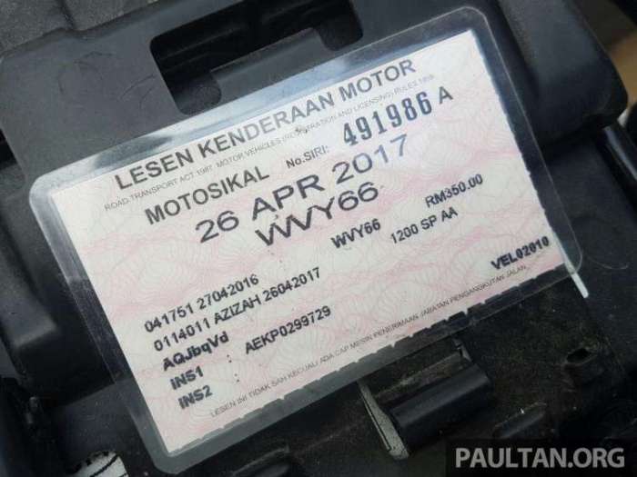 Cara cek pajak motor