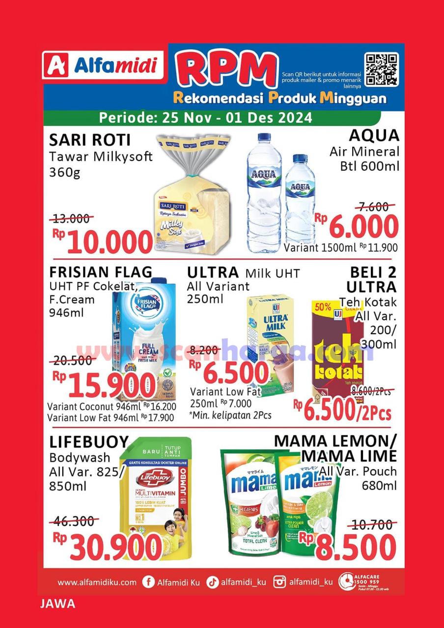 Promo ALFAMIDI RPM Periode 25 November - 1 Desember 2024