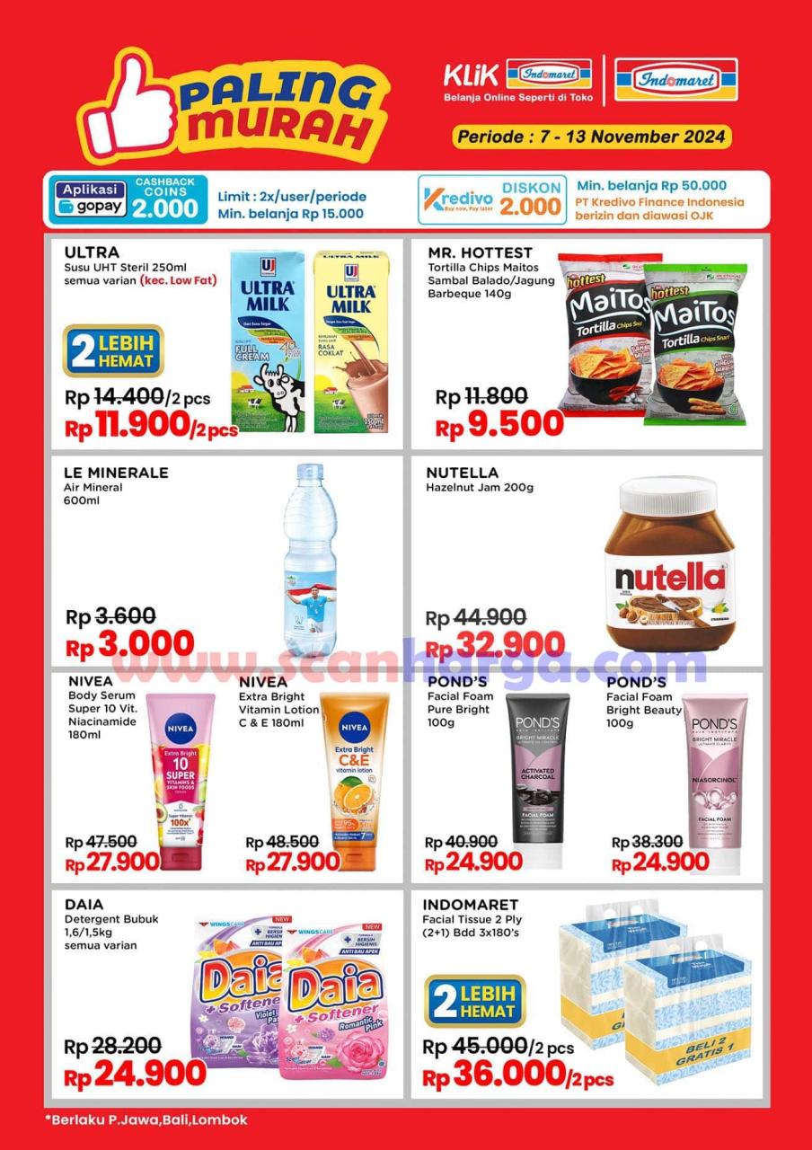 Promo Indomaret Paling Murah 7 - 13 November 2024