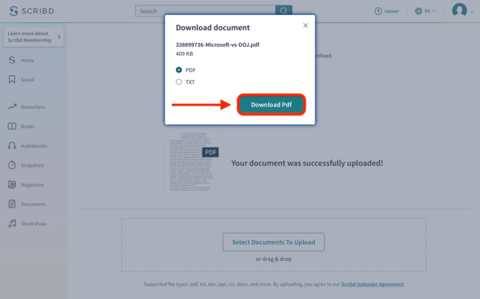 Cara membuka scribd yang terkunci