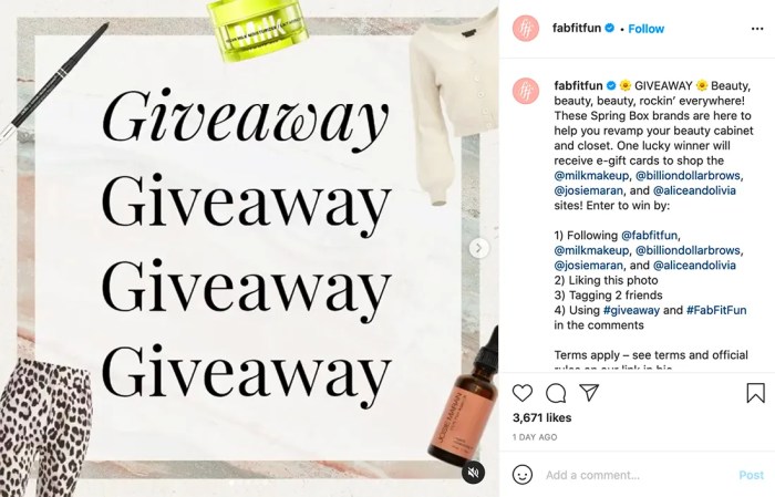 Cara menang giveaway di ig