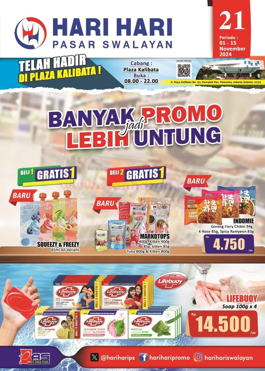 Katalog Promo Hari Hari Swalayan 1 - 15 November 2024