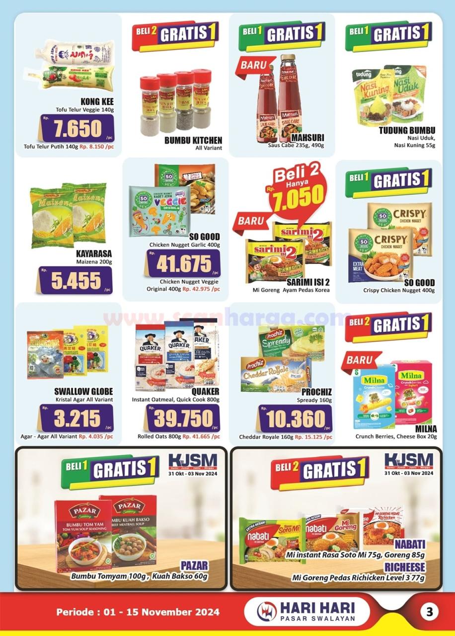 Katalog Promo Hari Hari Swalayan 1 - 15 November 2024 3