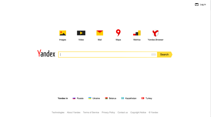 Yandex engine advantages